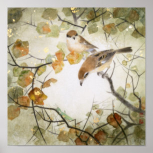 Wenig Geschöpf-Stier-köpfiges Shrikes Poster