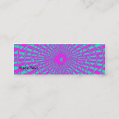 Wenig Gitarren-Mann - dünn Mini Visitenkarte (Rückseite)