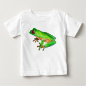 Wenig grüner Baumfrosch Baby T-shirt (Vorderseite)