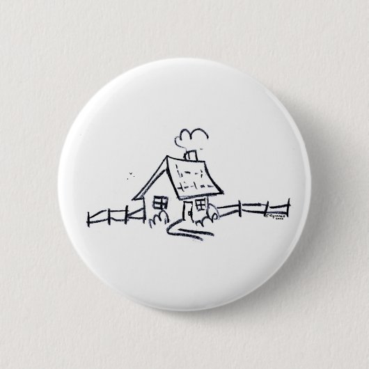 Wenig Haus Button (Vorderseite)