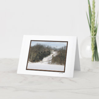 Wenig Haus im Holz Karte