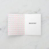 Wenig Herzen danken Ihnen Dankeskarte (Innenseite)