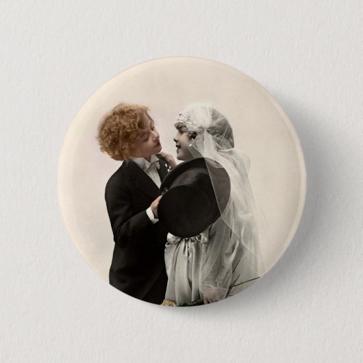 Wenig Hochzeit Button (Vorderseite)