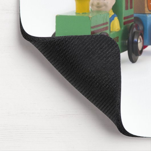 wenig hölzerner Zug Mousepad (Ecke)