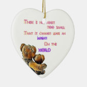 Wenig Impressum-Herz-Verzierung Keramik Ornament (Rechts)