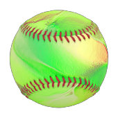 Wenig in gelblich und lebhaft grün geschnitzt baseball (Rückseite)