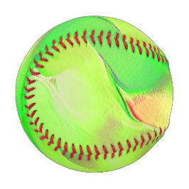 Wenig in gelblich und lebhaft grün geschnitzt baseball