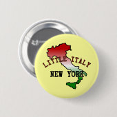 Wenig Italien New York Button (Vorne & Hinten)