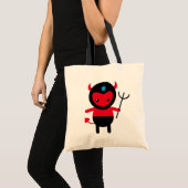 Wenig kawaii Ninja Teufel Tragetasche (Vorderseite (Produkt))