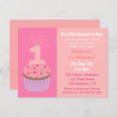 Wenig kleiner Kuchen ist einer, erstes Einladung (Vorne/Hinten)