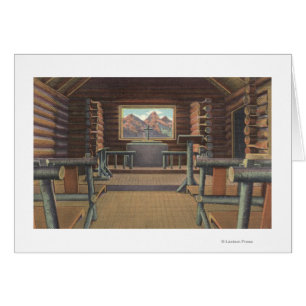 Wenig Klotz-Kirche an Snake River Ansicht