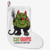 Wenig Krampus Strumpf Kleiner Weihnachtsstrumpf (Vorderseite)
