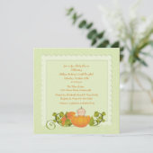 Wenig Kürbis-Einladung Einladung (Stehend Vorderseite)