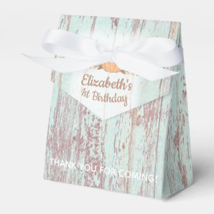 Wenig Kürbis-Fall-rustikaler 1. Geburtstag Geschenkschachtel