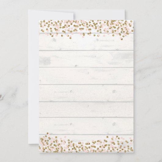 Wenig Kürbis-Mädchen-Babyparty-Einladungs-Karte Einladung (Rückseite)