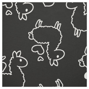 Wenig Lama-Silhouette-Verrücktheit Stoff