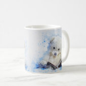 Wenig LeseTeddybär-Aquarell Kaffeetasse (VorderseiteRechts)
