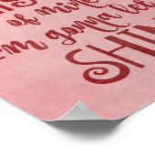 Wenig Licht für meinen Shine-Zitat Poster (Ecke)