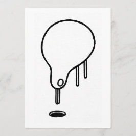 Wenig Loch-Gaffer-Kunst-Karte Dankeskarte