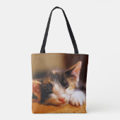 Wenig Miezekatze-Schlafen Tasche (Rückseite)