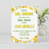 WENIG MISS SUNSHINE EINLADUNG (Stehend Vorderseite)