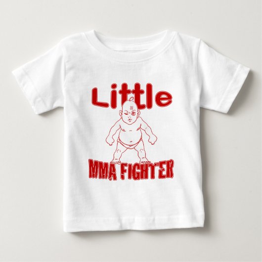 Wenig MIXED MARTIAL ARTS Kämpfer-Kriegskunst-Baby Baby T-shirt (Vorderseite)