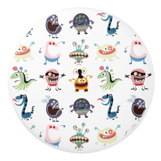 Wenig Monsterkinderraum-Fachzüge Keramikknauf (Vorderseite)