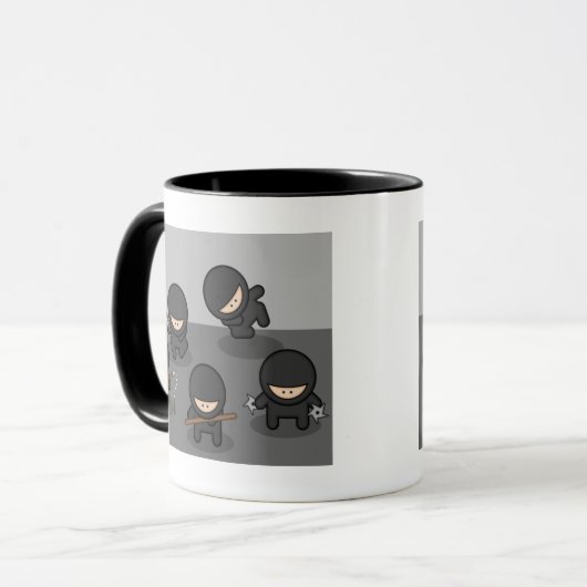 Wenig Ninja Kaffee-Tasse Tasse (Vorderseite Links)