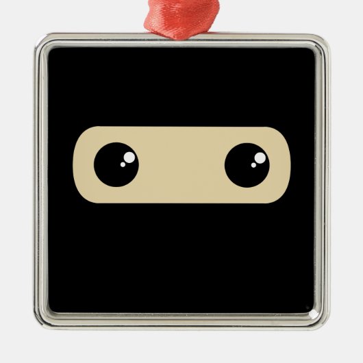 Wenig Ninja Ornament Aus Metall (Vorne)
