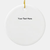 Wenig Ninja Weihnachtsverzierung Keramik Ornament (Hinten)