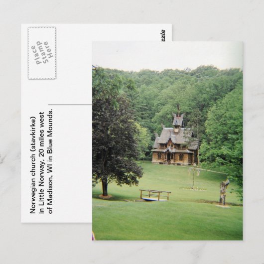 Wenig Norwegen Postkarte (Vorne/Hinten)