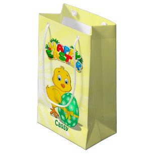 Wenig Ostern-Huhn-Cartoon Kleine Geschenktüte