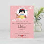 Wenig Party Einladung Waldprinzessin-Birthday (Stehend Vorderseite)