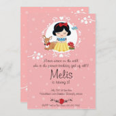 Wenig Party Einladung Waldprinzessin-Birthday (Vorne/Hinten)