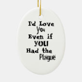 Wenig Pest-Doktor Keramik Ornament (Hinten)