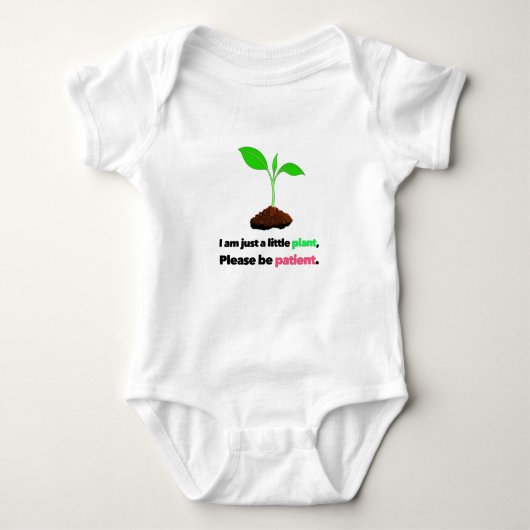 Wenig Pflanze Baby Strampler (Vorderseite)
