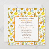 Wenig Piepmatz-Babyparty Einladung (Vorderseite)