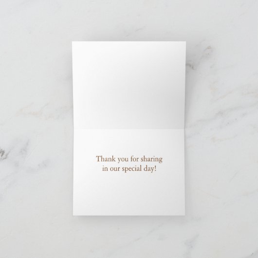 Wenig Piepmatz danken Ihnen, - Rosa zu kardieren Dankeskarte (Innenseite)