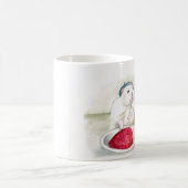 Wenig Pierro der Hamster mit Erdbeere Kaffeetasse (Mittel)