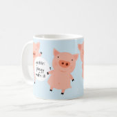 Wenig Piggies überall Kaffeetasse (Vorderseite Links)