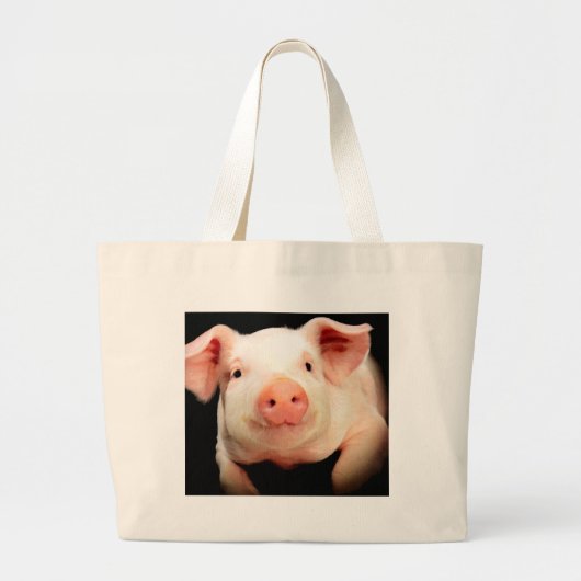 Wenig Piggy Jumbo Stoffbeutel (Vorne)