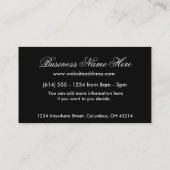 Wenig Plätzchen-asiatische Visitenkarte (Rückseite)