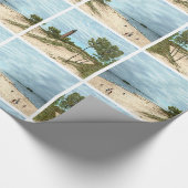 Wenig Punkt-Zobel-Leuchtturm-Packpapier Geschenkpapier (Ecke)