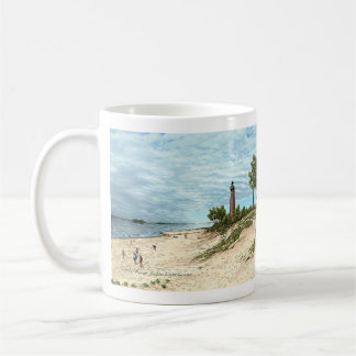 Wenig Punktsable-Leuchtturm-Michigan-Kaffee-Tasse Kaffeetasse
