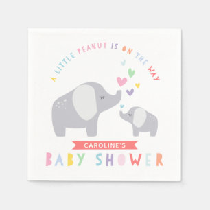 Wenig Regenbogen des Erdnuss-Elefant- der Serviette