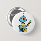 Wenig Roboter Button (Vorne & Hinten)
