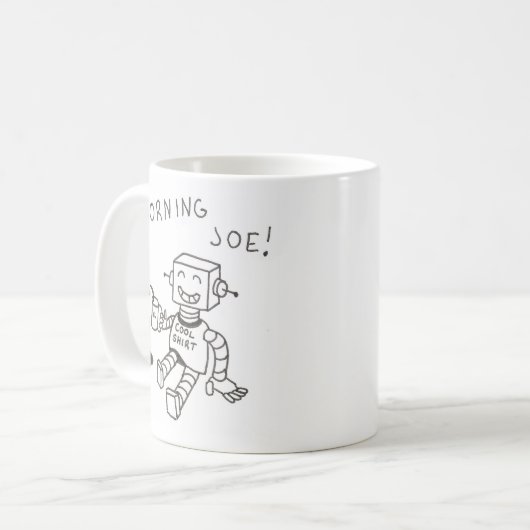 Wenig Roboter-Joe-Tasse Kaffeetasse (Vorderseite Links)