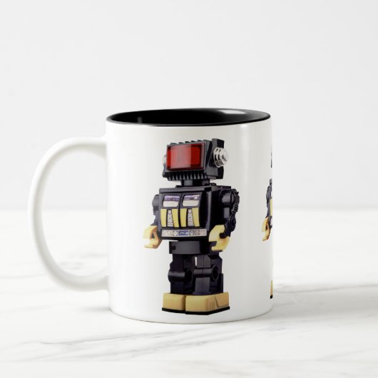 Wenig Roboter x3 Zweifarbige Tasse (Links)