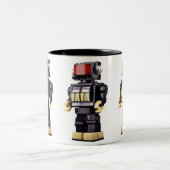 Wenig Roboter x3 Zweifarbige Tasse (Mittel)