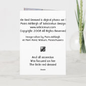 Wenig Rot gekleidet Karte (Rückseite)